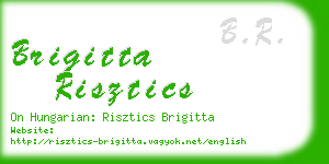 brigitta risztics business card